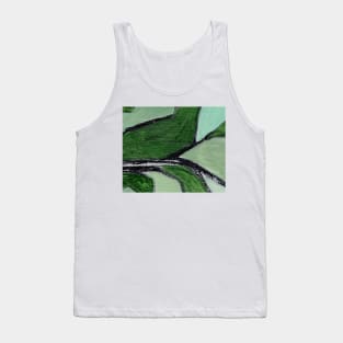 Abstract Oil Painting Aspargus Mint Green 2c Tank Top